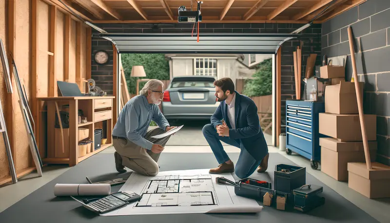 Garage conversion planning and construction